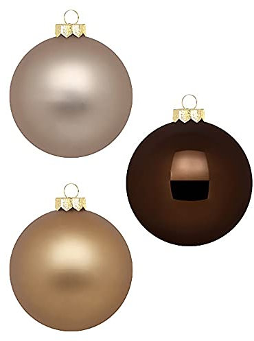 Inge Glas - Bolas de Navidad (10 cm, en caja de cartón), 6 bolas de Navidad XL grandes
