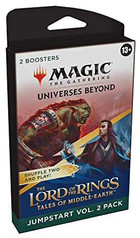 Magic: The Gathering Der Herr der Ringe:Geschichten aus Mittelerde Jumpstart Vol.2 Booster 2er-Pack–Lassen sich zu einem Jumpstart-Deck kombinieren(40 Karten, einschließlich Länder)(Englische Version)