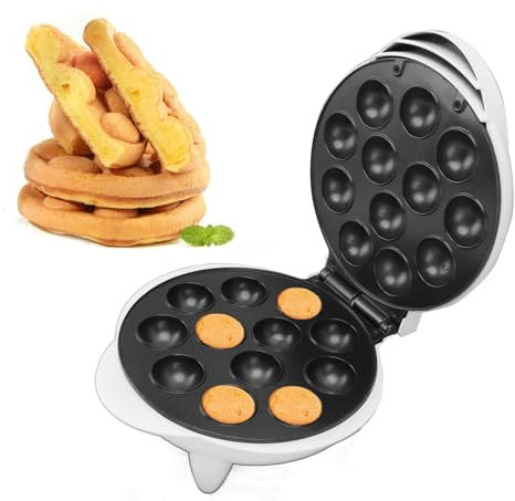 Cake Pop Maker Mini Máquina Para Hacer Panqueques Para Magdalenas Mini Donuts Máquina Para 12 Pasteles Horno De Horneado Fácil Para Niñas Fabricante De Alimentos Para Bebés Donut Takoyaki Maker Enchuf