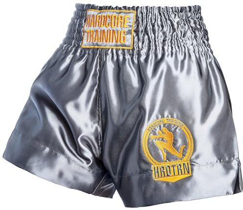 Hardcore Training Classiс Muay Thai Lucha Pantalones Cortos Hombre Negro Blanc Azul Rojo Camo Kickboxing Boxeo MMA Combat Sport Sparring