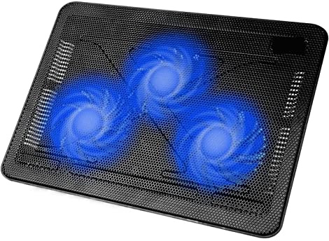 Refroidisseur PC Portable Refroidisseur D'ordinateur Portable USB Coussin De Refroidissement Ultra-Mince Portable 3 Ventilateurs Muets Refroidisseur Ordinateur Portable