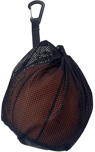 2 Pcs Ballsack mit Kordelzug,Ballnetz Rucksack Tragbare,Basketball Tasche,Net Tasche für Fußball,Ball Balltasche für Tennis Kinder Erwachsene(Schwarz)