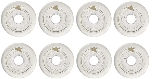 JCCHT 88A Slitstarka PU-hjul för inlines och rullskridskor 80 mm 76 mm 72 mm för inlines, surfbrädor, casterboard, waveboard, gatusurfing, 8-pack,80mm