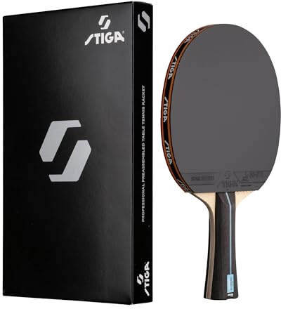 STIGA Banda Allround Future System, 5-Ply Table Tennis Bat, Star Future S Rubber, ITTF Approved, Mid-Level - Master - Black/Red