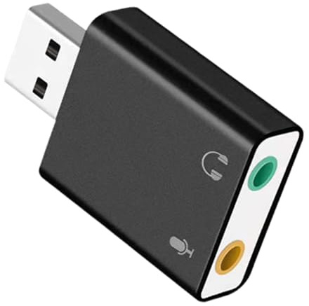Externa ljudkort, USB-ljudkortadapter USB 3,5 mm stereoadapter