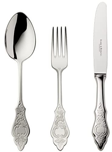 Robbe & Berking Ostfriesen 3 pzas. Cubiertos de menú (Chapado Macizo en Plata con 150 g)
