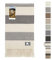 HANSA-FARM | Extra große Baby Alpaka Decke - 200 x 130 cm - Kuschelig weich aus 100% Baby Alpakawolle (kratzfrei, ungefärbt) Plaid Tagesdecke & Alpaka Wolldecke - Grau/Beige gestreift