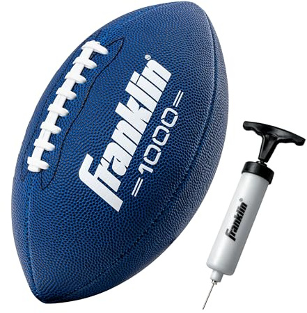Franklin Sports 1000 Junior Youth Football - Blue + White