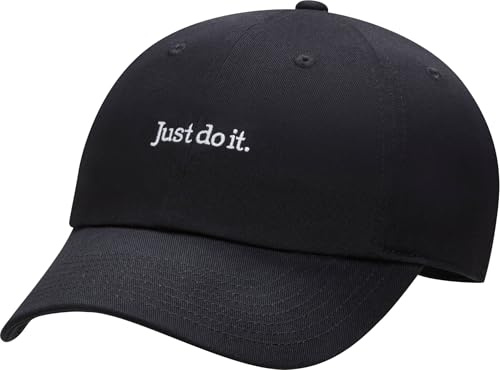 Nike Headwear U NK Club Cap U CB JDI L, Black/White, FB5370-010, S/M