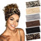 BELEVO 6 Stück Haarband Damen, Elastische Stirnband Damen Dünn Rutschfest Haarbänder Weiches Headband Hair Band für Yoga Exercise Workout Laufen Gym (Leopardenmuster, Einfarbig)