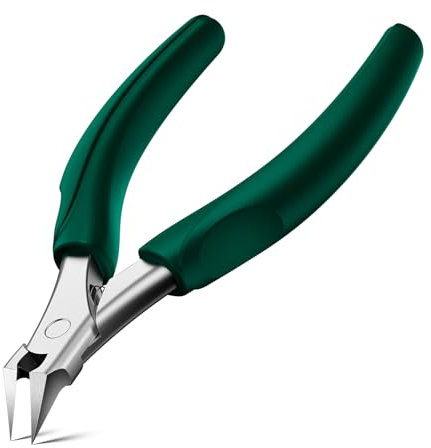 FVION alicates uñas pies, cortauñas pies profesional para uñas encarnadas y gruesas, corta uñas adulto para personas mayores (Verde)