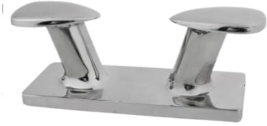 GZQHAZYW Bitta per Bitta a Doppio Corno Bitta per ormeggio su palo da banco in Acciaio Inossidabile 316 da 10/12 Pollici per Hardware per Barche(10 inch)