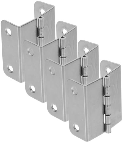 NAMOARLY Charnières à Paumelles Métalliques 4 Trous 180° pour Portes Pliantes, Armoires et Meubles en Bois, Lot de 4 Pièces, Fonctionnement Silencieux, Ouverture Facile, Quincaillerie