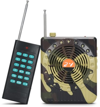 QUXVUIS Amplificador de Control Remoto Recargable Amplificadores de Sonido para Caza Señuelo Llamada Altavoz para Caza Accesorio Amplificadores Sonido