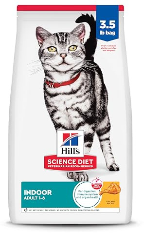 Hill's Science Diet Adult 1-6 Indoor Dry Cat Food, Chicken, 3.5 lb. Bag