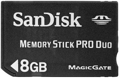 Sandisk Memory Stick PRO Duo 8GB 8GB MS memory card - memory cards (MS)