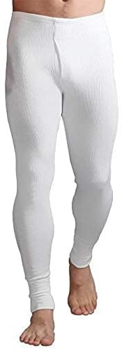 HEAT HOLDERS Mens 1 Pair SockShop Thermal Long Johns - White L