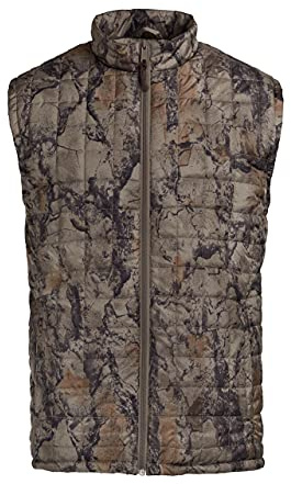 Natural Gear Camo Hunting Vest for Men and Women, Hunting Gear for Elk, Duck, Deer, or Hog Hunting, Women’s and Men’s Full-Zip Synthetic Down Camo Vest (XXL)