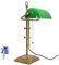 Christoph Palme Leuchten Bankerleuchte Retro E27 Tischleuchte Bankerlampe Bronze Vintage 7961BR + Kristall Giveaway