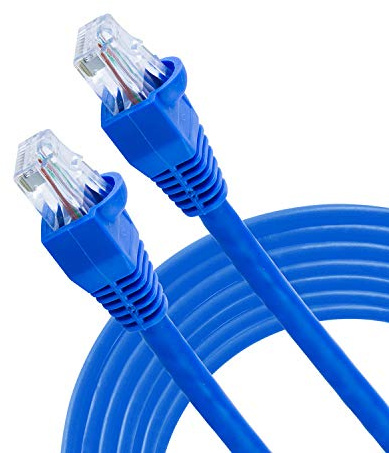GE RJ11 High Speed Modem Cable, 14ft, 10x Faster Than Standard Cable, Blue 35288