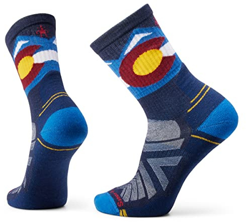 Smartwool Hike Light Cushion Colorado Crew Laguna Blue L