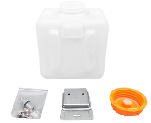Sudemota 1 Set 2.5L Air Auxiliary Heater Tank Square Oil Reservoir with Cover Replacement Parts for Car Caravan Oil Tank