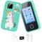 PTUI Kids Smart Phone for Girls - with 32G SD Card for 3 4 5 6 Year Old Girls MP3 Music Player with Dual Camera, Alarm Clock Kids Toy Phone Learning Toys for Christmas Birthday Gifts (Green)