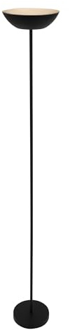 BRILONER - Lampada da terra LED cordless con touch, dimmerabile, piantana, lampada da pavimento, batteria ricaricabile e sorgente luminosa intercambiabile, altezza 170 cm, nero