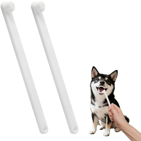 2 Pcs Small Dog & Cat Toothbrush Soft Bristles 360° Pet Teeth Cleaning Brush Long Handle Dental Care Tool for Puppies, Kittens, Oral Hygiene and Tartar Removal, Small Dog Toothbrush