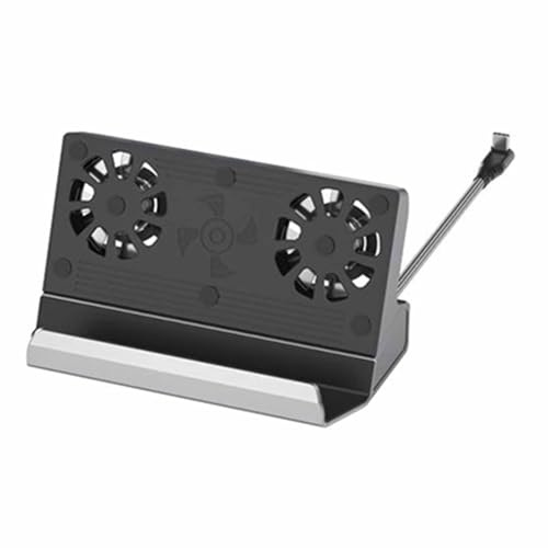 Plyisty 9 en 1 Gaming Hub Tipo C/M PD + 3.0 * 3 + 2.0 * 3 + RJ45 + + Ventiladores Duales, Soporte 4K*2K 60Hz, 100W PD Power APTERSTRIENTE, Estación de Acoplamiento Portátil