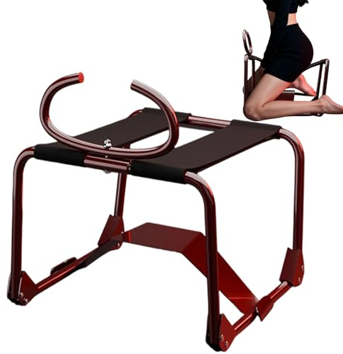 Silla Sexual Plegable para Parejas – Taburete Erótico de Rebote con Asas, Silla de Posiciones Íntimas sin Esfuerzo, Mueble BDSM con Soporte para Consolador, Idea de Regalo Festivo