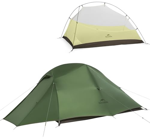 Naturehike Cloud Up Pro Tente 2 Personnes Tente de Camping Légère, Facile à Monter Tente Dôme Coupe-Vent & Imperméable pour Voyage en Extérieur Trekking