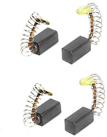 sourcing map Balai de charbon Électrique Foreuse Moteur Électroportatif Outil Carbone Brosses 10mm x 5mm x 5mm 4Pcs