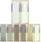 Rapid Teck Schiebevorhang Schiebegardine Beige Transparent 60cm x 245cm Flächenvorhang Gardine