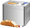 COOCHEER Brotbackautomat mit bis zu 900 g Kapazität, intelligente und automatische Programme, 3 Brotgrößen, 550 W, 36 x 22 x 30 cm, Silber