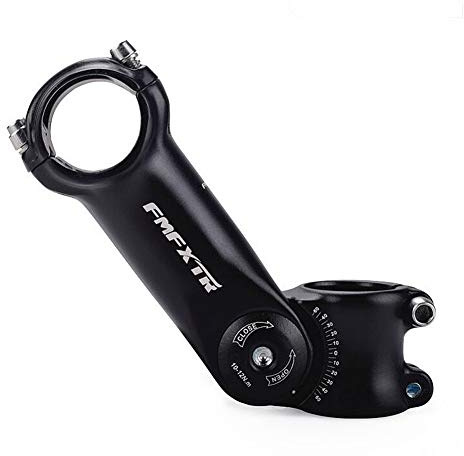 Potencia Ajustable de la Bicicleta ±60° hacia Arriba o hacia Abajo, WASAGA -60~60 Grados 120mm Aumentar Bicicleta Horquilla Extensor Manillar Levante Abrazadera Adaptador MTB Carretera Fijo Engranaje