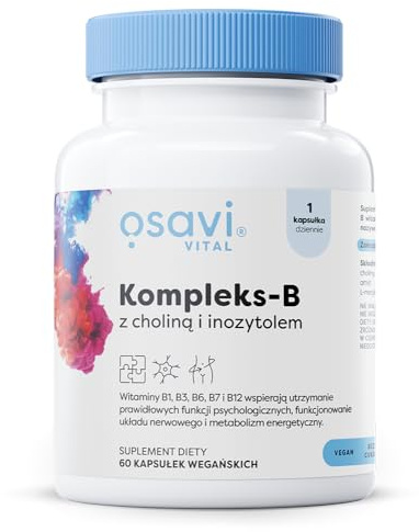 Osavi B-komplex med kolin och inositol - 60 veganska kapslar