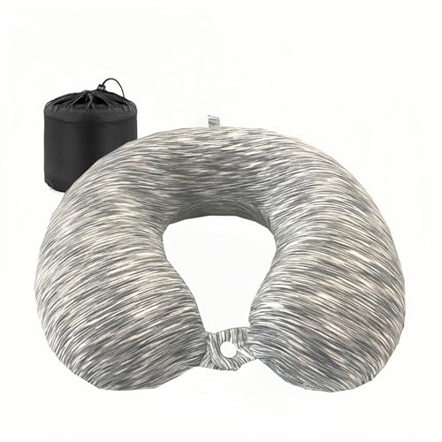 Lamagite Nackenkissen Reise aus Memory Foam Reisekissen für Camping, Reisen, Flugzeug, Zug, Auto, Büro. Nackenhörnchen, U-förmige Kissen, Reisekissen, kommt mit Aufbewahrungstasche (Glau)