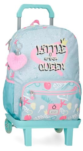 Enso Little Urban Queen Mochila Escolar Mochila Infantil Fabricada en Poliéster, Tirantes Anchos y Ajustables Que se adaptan, Bolsillo Frontal.