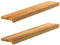 vidaXL Fensterbänke 2 Stk. Hellbraun 90x15x2 cm Massivholz Eiche, Fensterbrett, Holz Treppenstufe, Holz Fensterbrett, Fensterbank Eichenholz