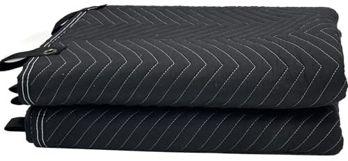 JZHLLA 72 x 40 Studio Large Sound Dampening Blanket, Sound Insulated Blanket Sound Absorbing Blanket with Grommets for Soundproofing Noise Reduction Light Blocker Basement Recording Studio