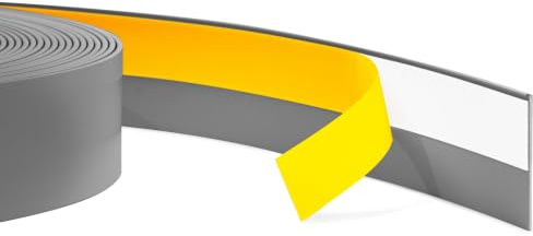 Quest plattlist, täcklist, fönsterlist självhäftande - Bredd 30mm - PVC-list, avslutningslist, flexibel täcklist, flexibel fönstertäcklist, platt - 5 meter, Antracit