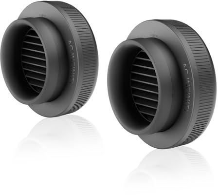 AC Infinity 2 prese d'aria per tenda da coltivazione, con adattatore integrato, filtro anti-insetti e polvere, flusso d'aria elevato, adatto per porte standard da 15,2 cm