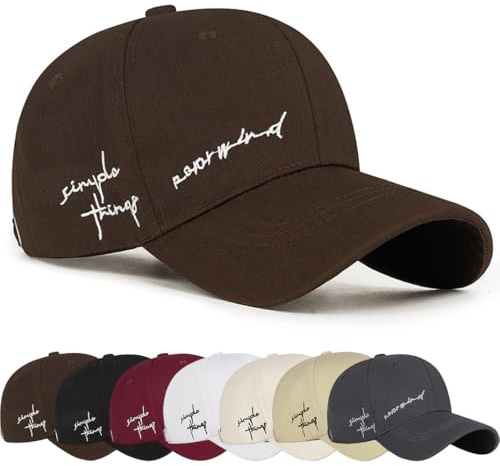 Gorra de béisbol para Hombre Unisex Algodón Hombre Verano Cap Ajustable Sombrero Deportivo Al Aire Libre Casual Deportes de Sombrero Bordado Moda Gorro