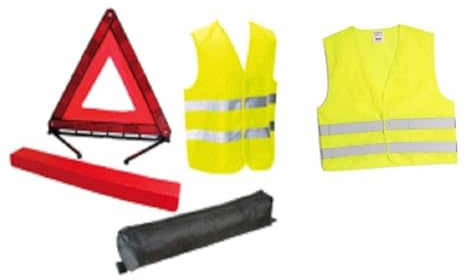 PACK SECURITE 1 TRIANGLE + 2 GILETS DE SIGNALISATION TAILLE XL