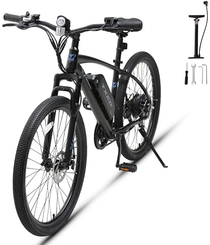 Txed Electric Bike for Adults, 27.5 Inch Electric Mountain Bike, 250W Motor, 36V 13Ah Battery, 50km Range, Shimano 7 Speed, UK Road Legal E-Bike [Standard]