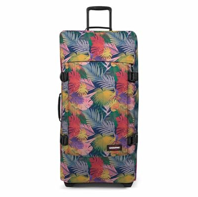 Eastpak Tranverz L Valise Grand Format 121L (79 x 40 x 33 cm), Grande Valise de Voyage à roulettes, Bagage résistant avec Double Compartiment, poignée télescopique & Serrure TSA - Brize Retro Navy