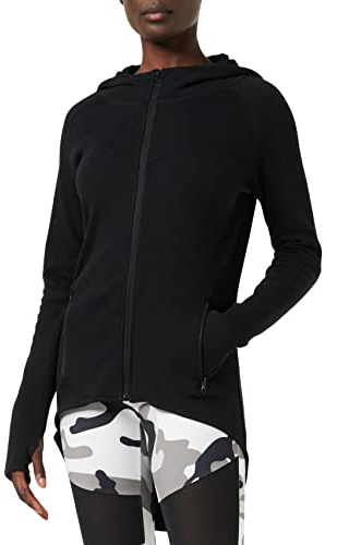 Urban Classics Damen Kapuzenpullover, Schwarz 7, XL