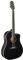 Stagg Dreadnought-Akustikgitarre mit Cutaway-Ausschnitt, Schwarz