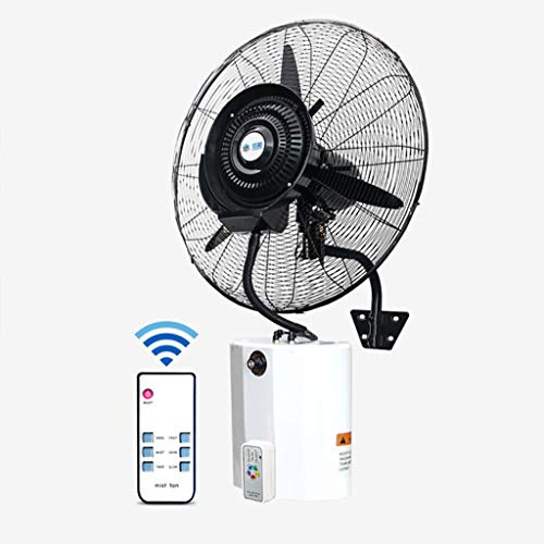 Lattice Ventilatori a piantana Ventilatore con Nebulizzatore A Parete, Serbatoio da 12 L, Oscilating, 3 velocità, con Telecomando, per Uso Industriale, Esterno, Commerciale, Residenziale